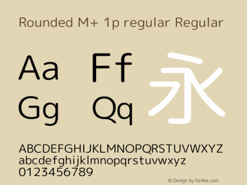 Rounded M+ 1p regular