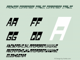 Fazhion Condensed Italic