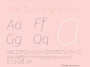 Fira Sans Eight