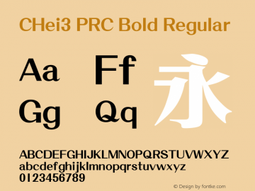 CHei3 PRC Bold