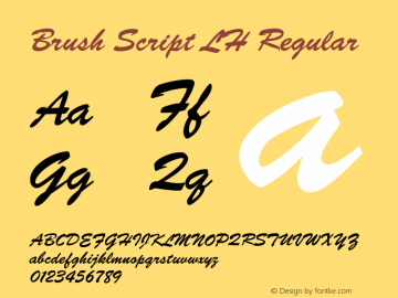 Brush Script LH