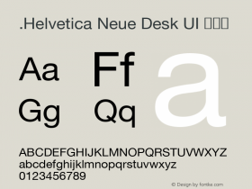 .Helvetica Neue Desk UI
