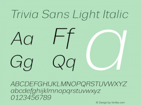 Trivia Sans Light