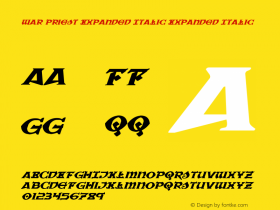 War Priest Expanded Italic