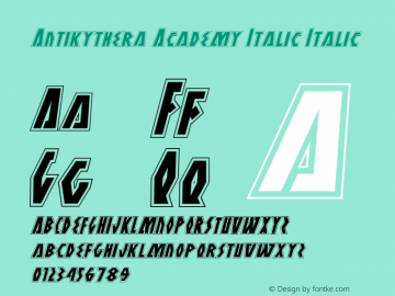 Antikythera Academy Italic