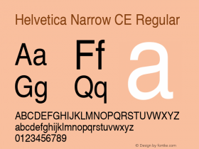 Helvetica Narrow CE