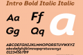 Intro Bold Italic