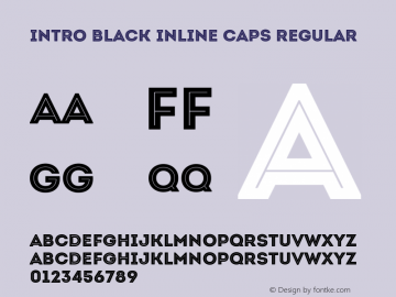 Intro Black Inline Caps