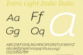 Intro Light Italic