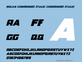 Nolan Condensed Italic