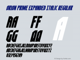 Orion Prime Expanded Italic