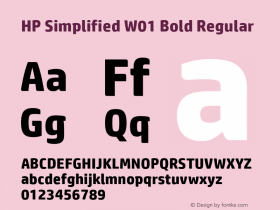 HP Simplified Bold
