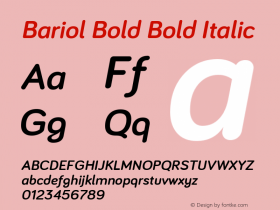 Bariol Bold