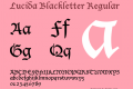 Lucida Blackletter