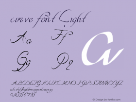 curve font