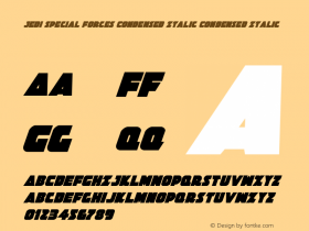 Jedi Special Forces Condensed Italic