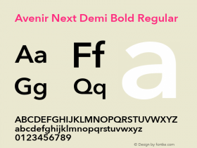 Avenir Next Demi Bold