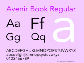 Avenir Book