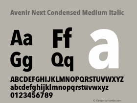 Avenir Next Condensed Medium