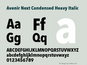 Avenir Next Condensed Heavy