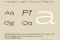 Halogen Light Oblique