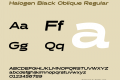 Halogen Black Oblique