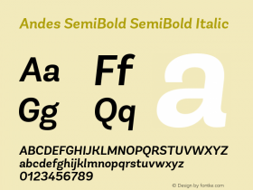 Andes SemiBold
