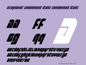 Exoplanet Condensed Italic