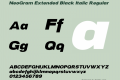 NeoGram Extended Black Italic