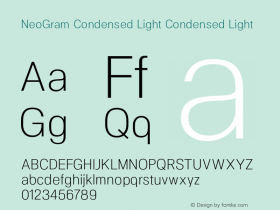 NeoGram Condensed Light