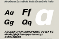 NeoGram ExtraBold Italic