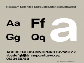 NeoGram Extended ExtraBold