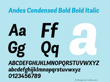 Andes Condensed Bold