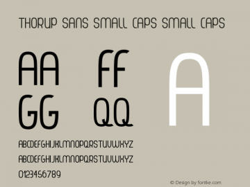 Thorup Sans Small Caps