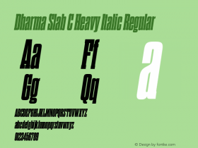 Dharma Slab C Heavy Italic