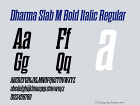 Dharma Slab M Bold Italic