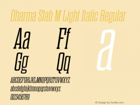 Dharma Slab M Light Italic