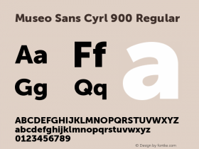Museo Sans Cyrl 900