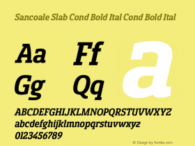 Sancoale Slab Cond Bold Ital