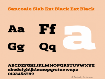 Sancoale Slab Ext Black