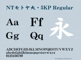 NTモトヤ大楷5KP