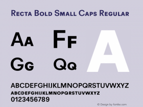 Recta Bold Small Caps