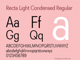 Recta Light Condensed