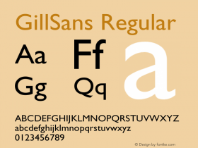 GillSans