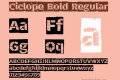 Ciclope Bold