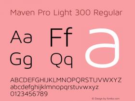 Maven Pro Light 300