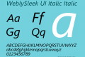 WeblySleek UI Italic