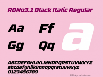 RBNo Black Italic