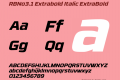 RBNo Extrabold Italic