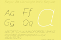 Regan Alt UltraLight Italic